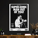 Queen Freddie Mercury Super-Sonic Man Concert Poster